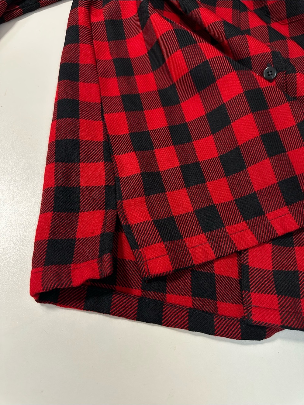 Pendleton Virgin Wool Red and Black Buffalo Plaid Button-Down Shirt Sz L - Picture 5 of 10
